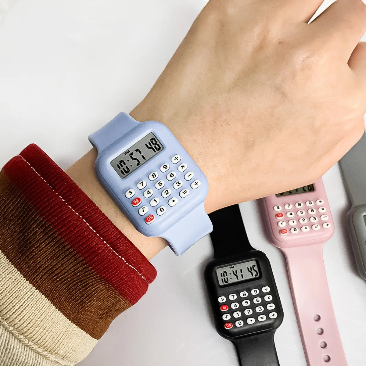 Creative Kids Watch Cartoon LED Digital Watch Calculator Function Sports Electronic Watch for Boys Girls Kids Student Gift Clock
