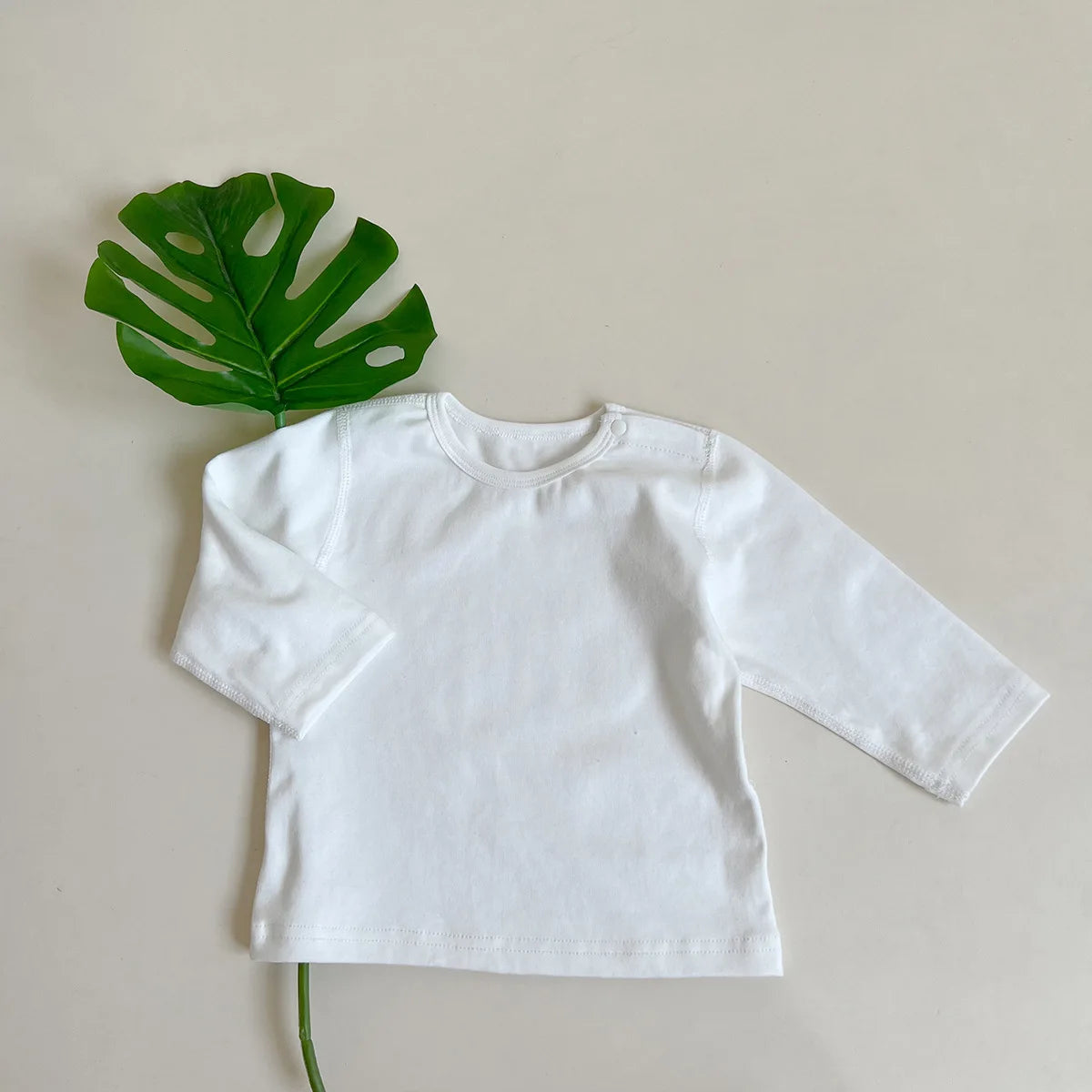 2025 Autumn New Baby Long Sleeve T Shirts Infant Boy Cotton Bottoming Shirts Solid Toddler Girl T Shirts Kids Tee Baby Clothes