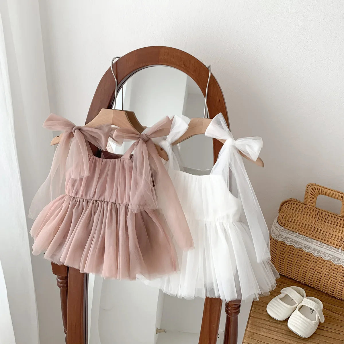 Summer Baby Romper Set Lace Polka Dots Toddler Princess Dress Infant Girls Bodysuit Baby Onesies 0-24 M