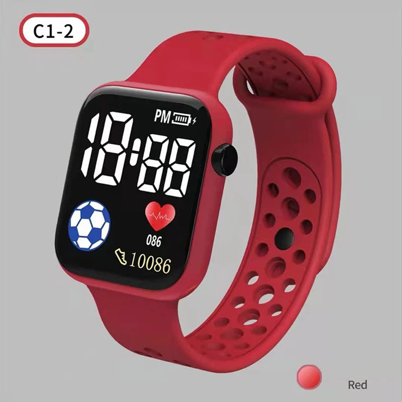 Creative Kids Watch Cartoon LED Digital Watch Calculator Function Sports Electronic Watch for Boys Girls Kids Student Gift Clock