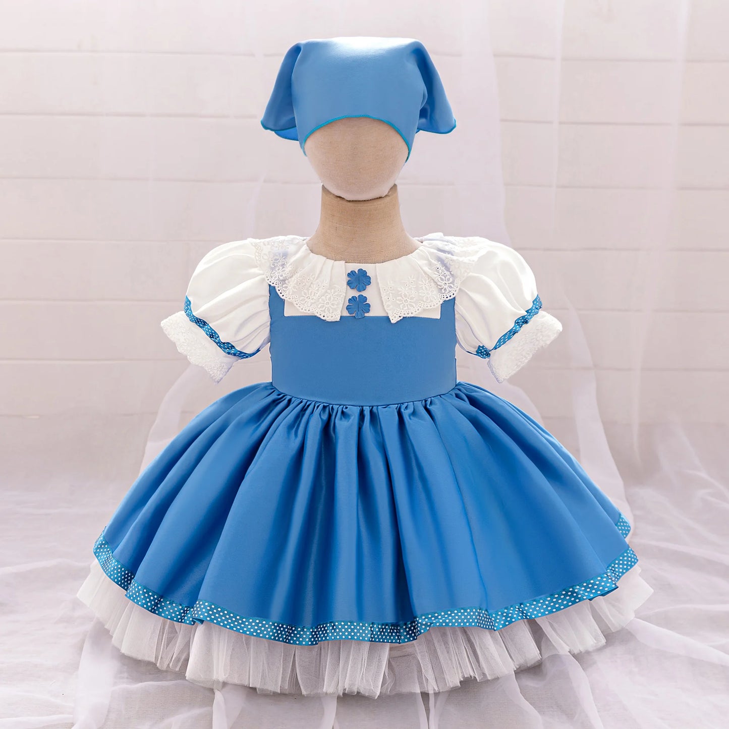 Lolita Mash and Bear Bridesmaids Girls Party Dress Maid Wedding 1st Birthday Princess Dresses for Baby Tulle Christmas Costumes