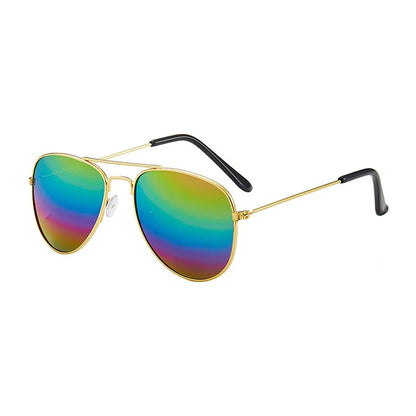 2019 Sunglasses new fashion baby kids boy girl Pilot sunglasses metal frame goggles glasses for kids children