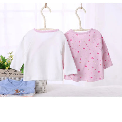 Baby clothes newborn clothing long sleeves t-shirt baby boy clothes girl clothes kids t-shirt front opening baby t shirt clothes