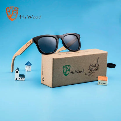 HU WOOD Brand Design Children Sunglasses Multi-color Frame Wooden Sunglasses for Child Boys Girls Kids Sunglasses Wood GR1001