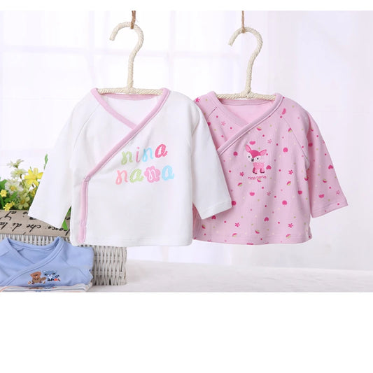 Baby clothes newborn clothing long sleeves t-shirt baby boy clothes girl clothes kids t-shirt front opening baby t shirt clothes