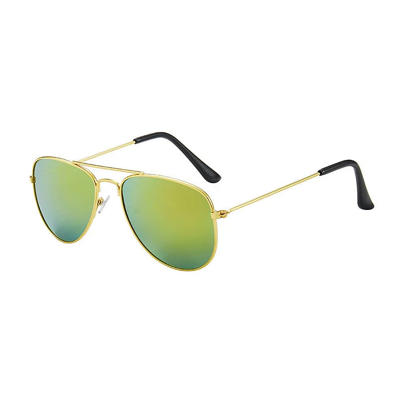 2019 Sunglasses new fashion baby kids boy girl Pilot sunglasses metal frame goggles glasses for kids children