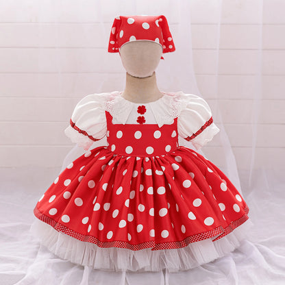 Lolita Mash and Bear Bridesmaids Girls Party Dress Maid Wedding 1st Birthday Princess Dresses for Baby Tulle Christmas Costumes
