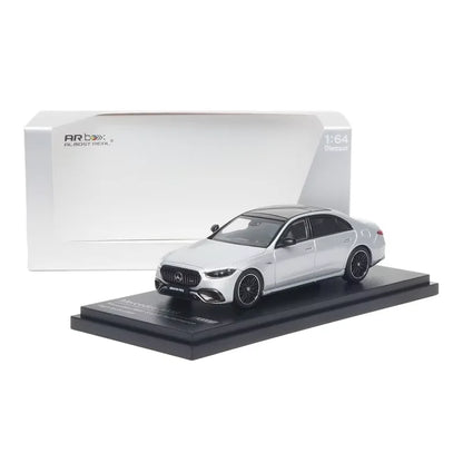 Almost Real 1/64 Car Model 2023 Mercedes AMG S63 E Performance AR Box Alloy Car Model Simulation Display Model Custom Toy Gift