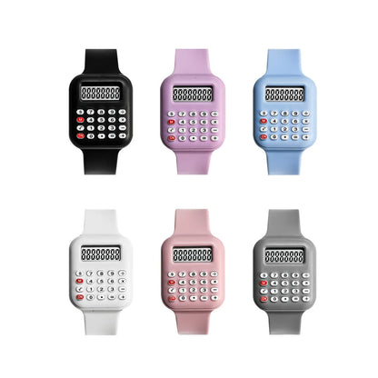 Creative Kids Watch Cartoon LED Digital Watch Calculator Function Sports Electronic Watch for Boys Girls Kids Student Gift Clock