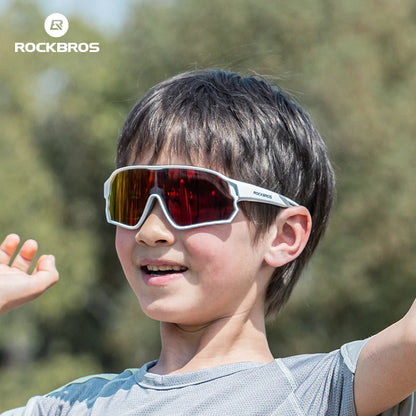 ROCKBROS Sunglasses Kids Girls Boys Polarized/Photochromic Goggles Children Glasses UV Protection Eyeglasses Eyewear