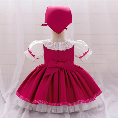 Lolita Mash and Bear Bridesmaids Girls Party Dress Maid Wedding 1st Birthday Princess Dresses for Baby Tulle Christmas Costumes