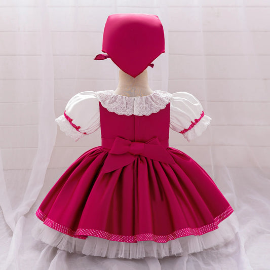 Lolita Mash and Bear Bridesmaids Girls Party Dress Maid Wedding 1st Birthday Princess Dresses for Baby Tulle Christmas Costumes