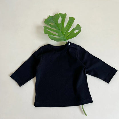 2025 Autumn New Baby Long Sleeve T Shirts Infant Boy Cotton Bottoming Shirts Solid Toddler Girl T Shirts Kids Tee Baby Clothes