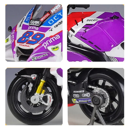 Maisto 1:18 2022 Ducati Pramac Racing #5 Zarco #89 Martin Licensed Simulation Alloy Motorcycle Model Car Christmas Toy Gifts