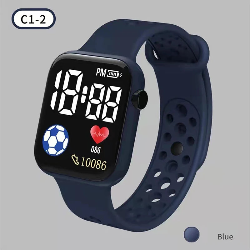 Creative Kids Watch Cartoon LED Digital Watch Calculator Function Sports Electronic Watch for Boys Girls Kids Student Gift Clock
