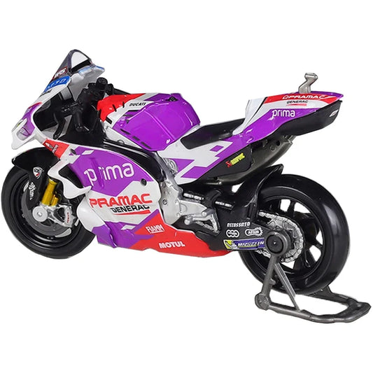 Maisto 1:18 2022 Ducati Pramac Racing #5 Zarco #89 Martin Licensed Simulation Alloy Motorcycle Model Car Christmas Toy Gifts
