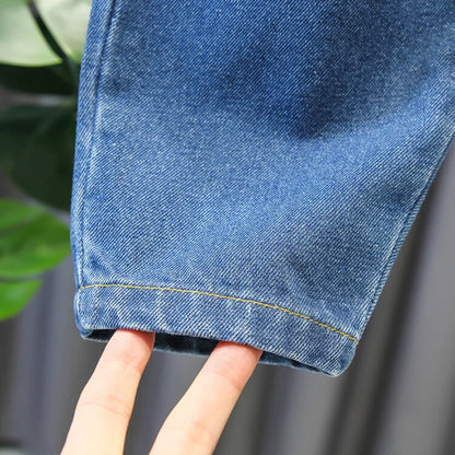 2024 Summer Boys Fashion Versatile Solid Color Waist Tie Backband Pants Mosquito proof Pants/Jeans 1-6 Years Old