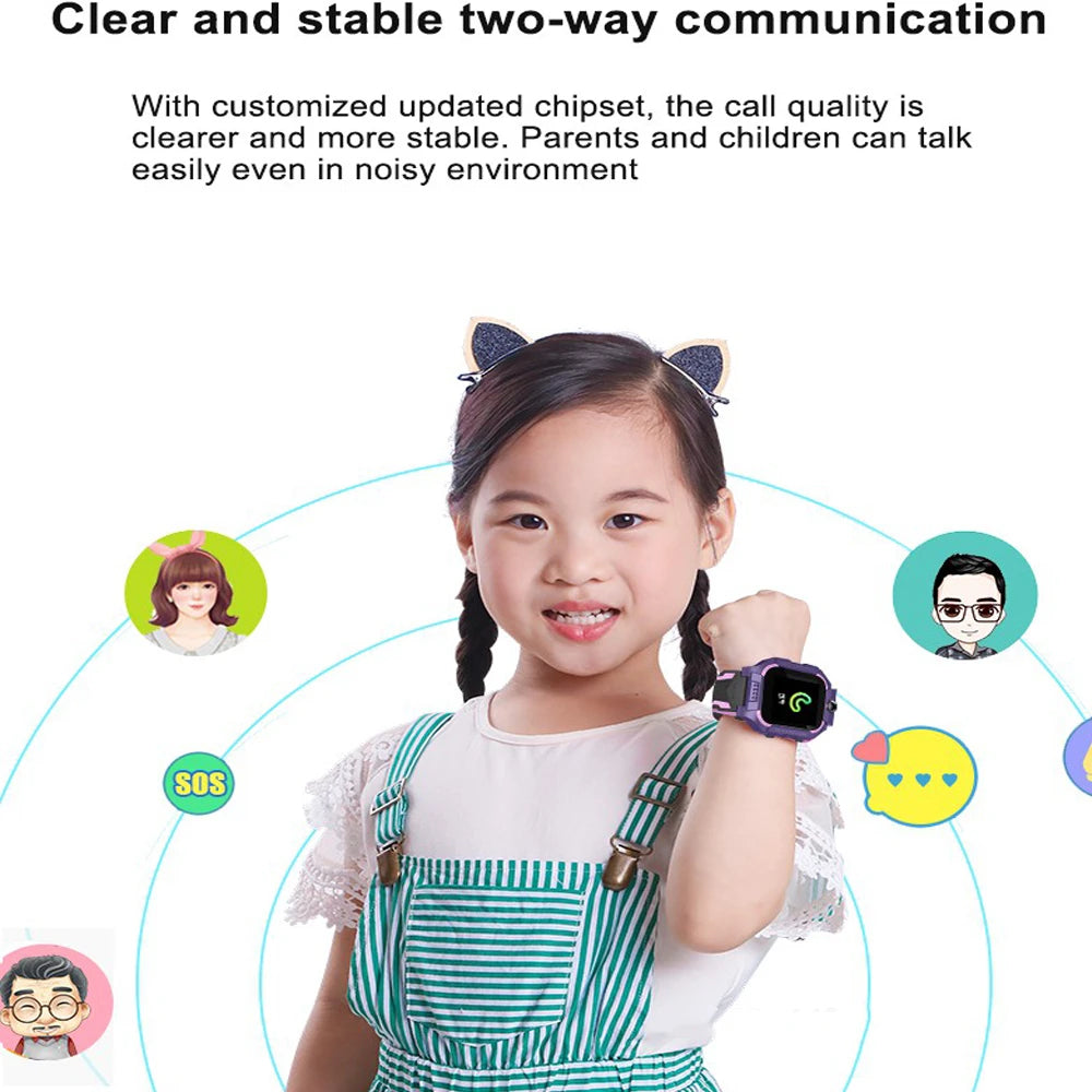 Children's Wristwatch Kids Smart Watch 2g Sim Card Smartwatch for Children Sos Call Phone Camera Voice Chat Photo Boy Girl Gift