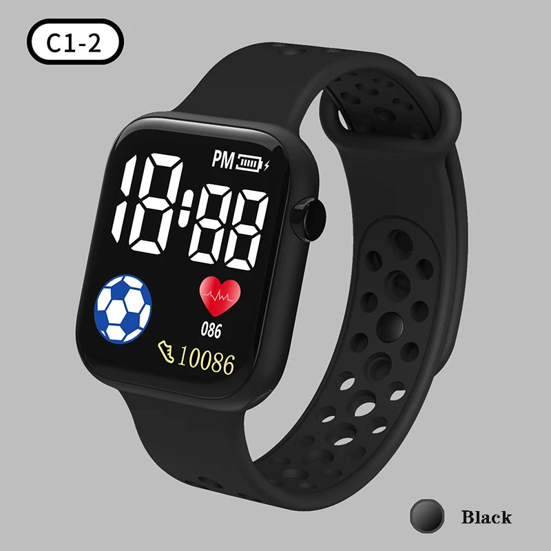 Creative Kids Watch Cartoon LED Digital Watch Calculator Function Sports Electronic Watch for Boys Girls Kids Student Gift Clock