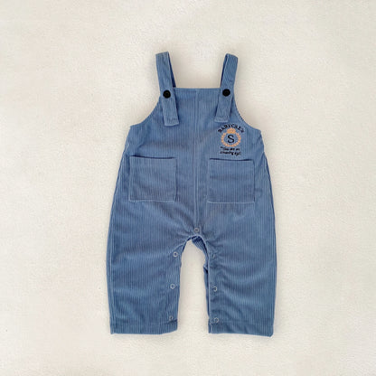 Autumn new 0-3 year old baby clothing, cute boys and girls striped long sleeved top+overalls, sold separately