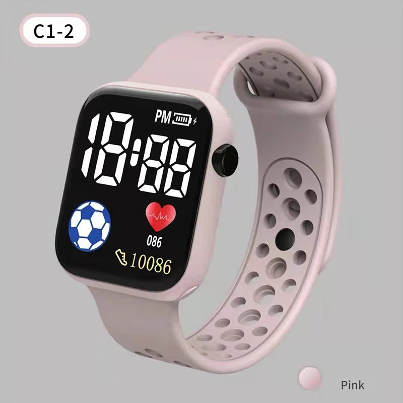 Creative Kids Watch Cartoon LED Digital Watch Calculator Function Sports Electronic Watch for Boys Girls Kids Student Gift Clock