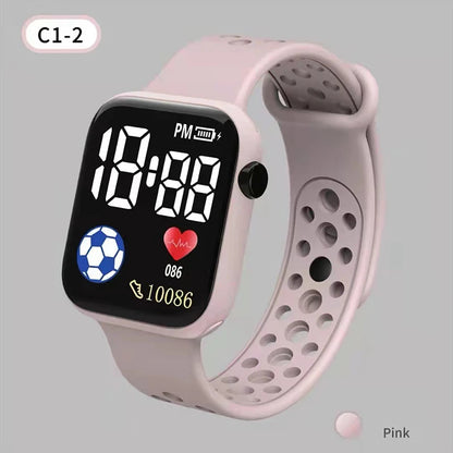 Creative Kids Watch Cartoon LED Digital Watch Calculator Function Sports Electronic Watch for Boys Girls Kids Student Gift Clock