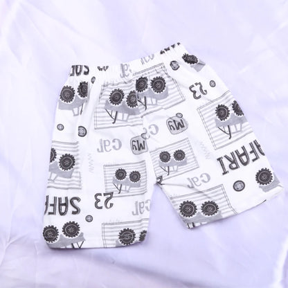 Summer Boys' Short Sleeved Suit Cartoon Car Printing Cotton Short Sleeved Top +Shorts 2pcs Set Children Boy Kids Pyjamas Suit