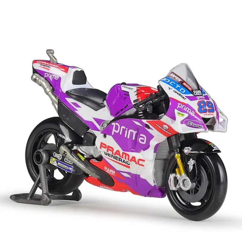 Maisto 1:18 2022 Ducati Pramac Racing #5 Zarco #89 Martin Licensed Simulation Alloy Motorcycle Model Car Christmas Toy Gifts