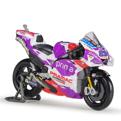 Maisto 1:18 2022 Ducati Pramac Racing #5 Zarco #89 Martin Licensed Simulation Alloy Motorcycle Model Car Christmas Toy Gifts